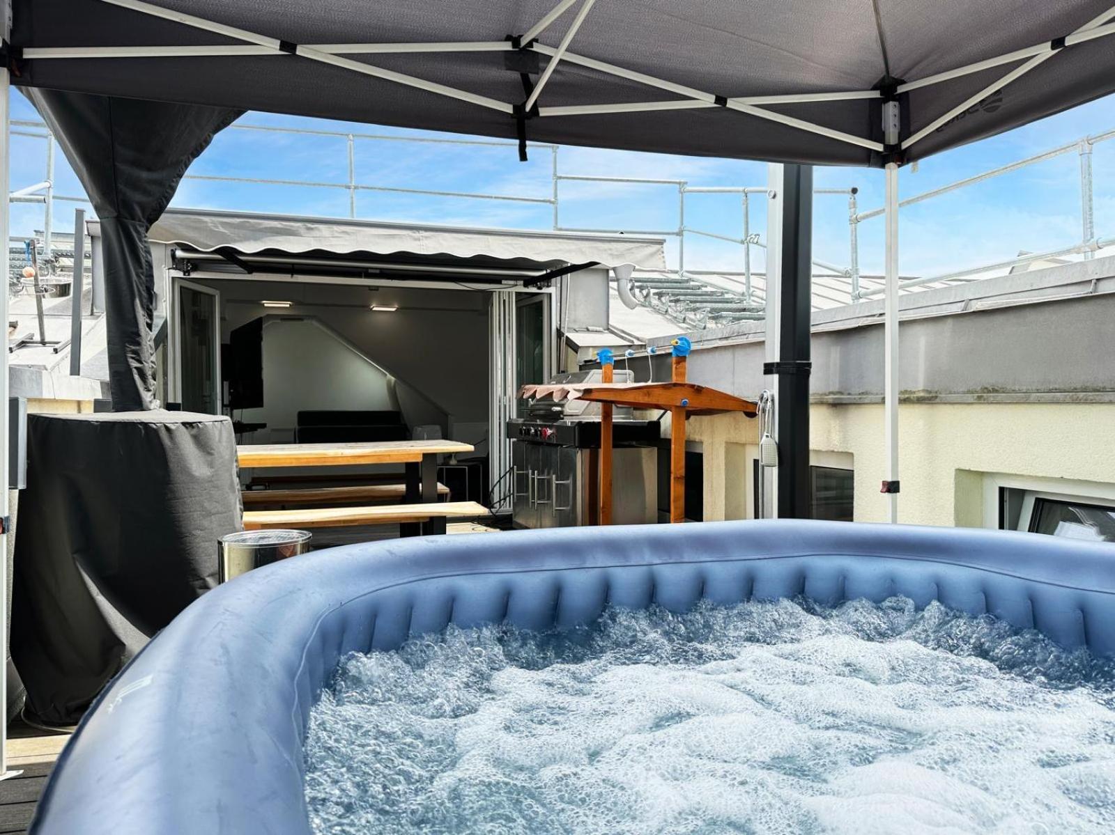 6 Zimmer Maisonette-Penthouse Pool Dachterrasse Luxus Munich Exterior photo